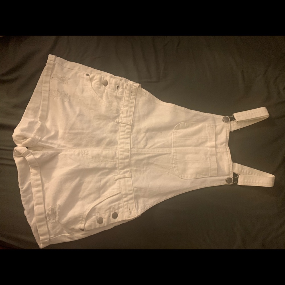 White short overalls